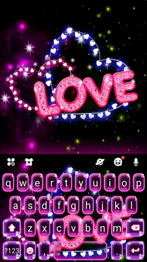แป้นพิมพ์ Neon Love