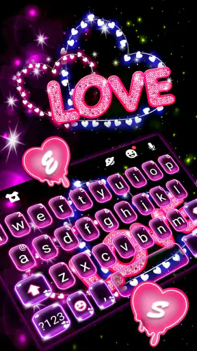 แป้นพิมพ์ Neon Love