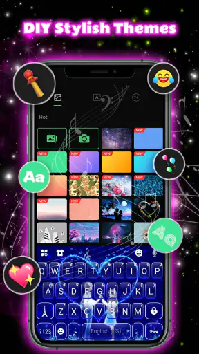 แป้นพิมพ์ Neon Love