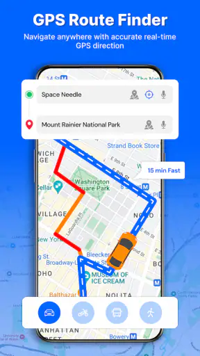 แผนที่ GPS - แอปนำทาง