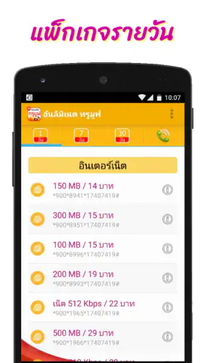โปรเน็ตทรูมูฟ โปรเสริม