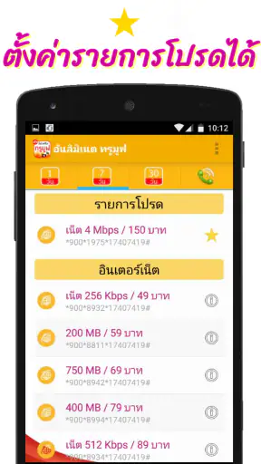 โปรเน็ตทรูมูฟ โปรเสริม