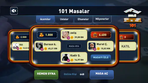 101 Okey Oyna - Sesli Muhabbet