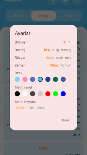 2 haftalık hava tahmini