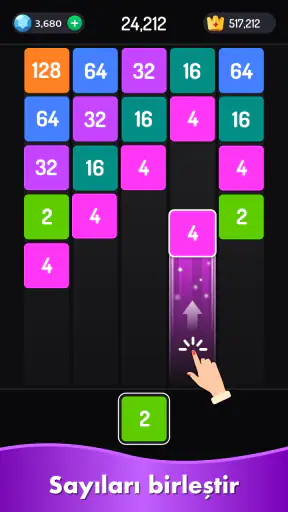 2048 Sayı Birleştirme Oyunu