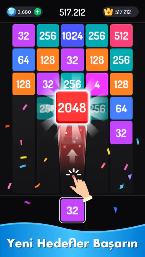 2048 Sayı Birleştirme Oyunu