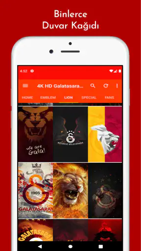4K HD Galatasaray Duvar Kağıdı