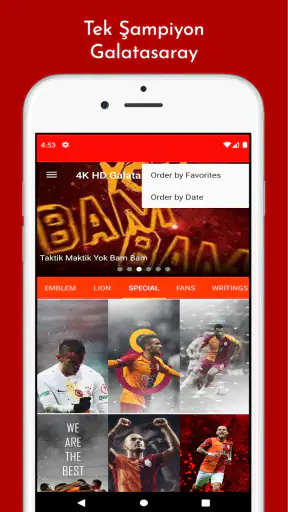 4K HD Galatasaray Duvar Kağıdı