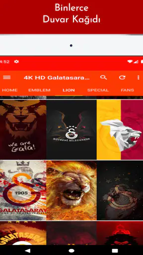4K HD Galatasaray Duvar Kağıdı