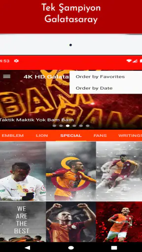 4K HD Galatasaray Duvar Kağıdı