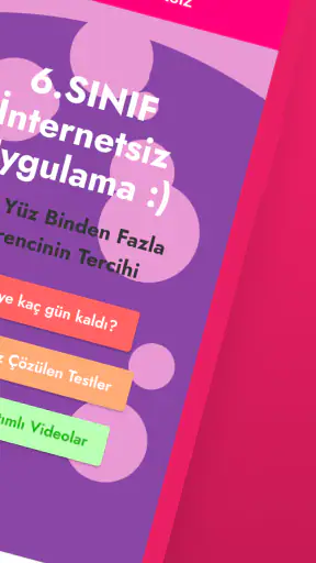 6. Sınıf Tüm Ders İnternetsiz