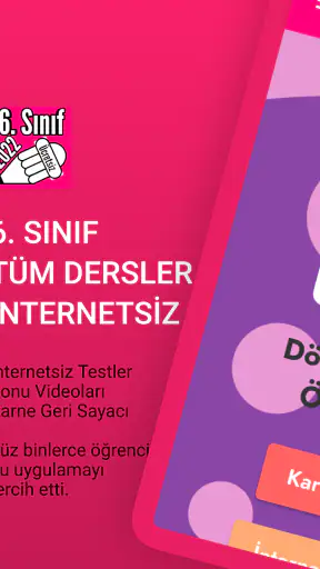 6. Sınıf Tüm Ders İnternetsiz