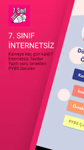 7.Sınıf Tüm Ders İnternetsiz