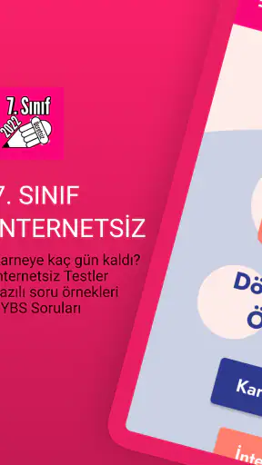 7.Sınıf Tüm Ders İnternetsiz