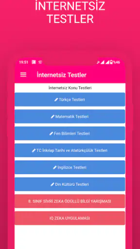 8.Sınıf Tüm Ders İnternetsiz