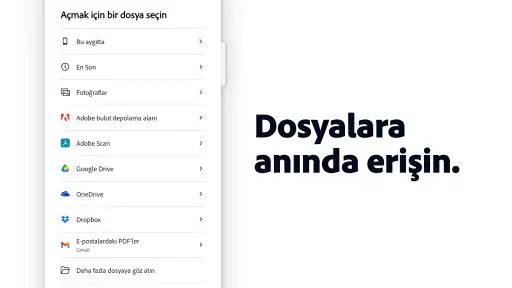 Adobe Acrobat Reader: PDF açma