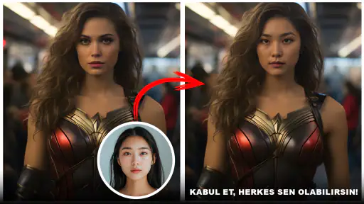 AI Yüz Değiştirme:Foto Editör