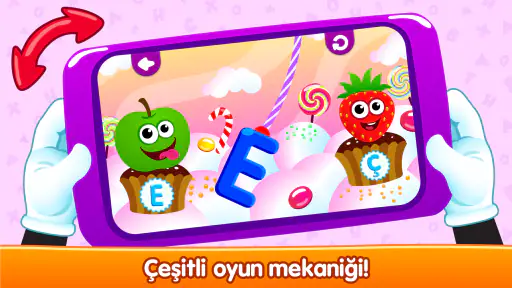 Alfabe eğitici çocuk oyunları!