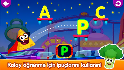 Alfabe eğitici çocuk oyunları!
