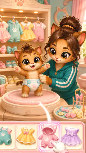 Anne ve kedi bakımı