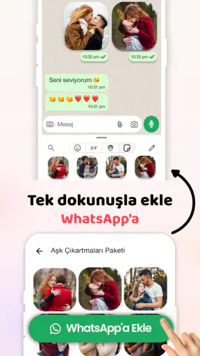 Aşk Çıkartmaları WASticker