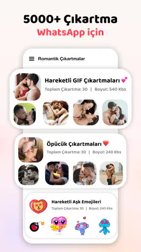 Aşk Çıkartmaları WASticker