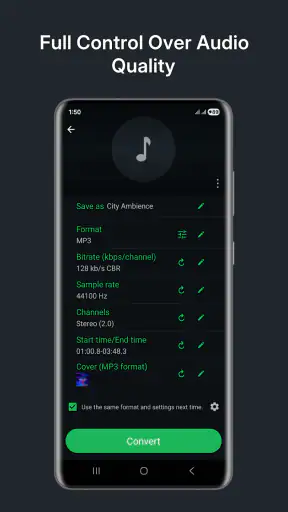 Audio Converter (MP3 AAC OPUS)