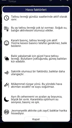 Balık tutma tahmini