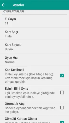 Batak - Tekli, Eşli, Koz Maça