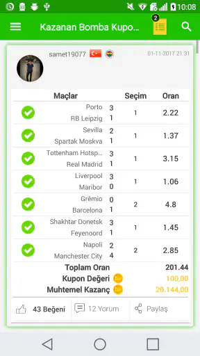BetsWall iddaa Tahminleri