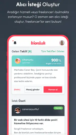Bionluk - Yetenekli Freelancer