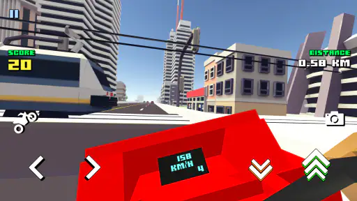 Blocky Moto Racing: motosiklet