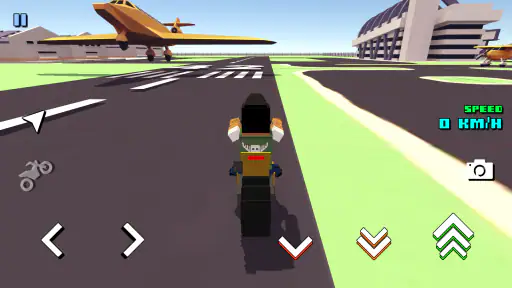 Blocky Moto Racing: motosiklet