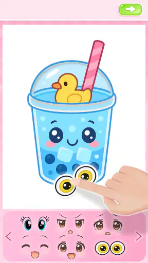 Boba Tea Coloring Games Kids