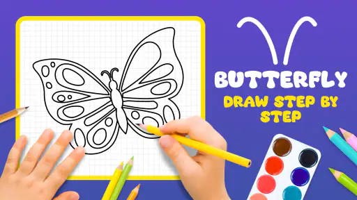 Butterfly Draw Step by Step
