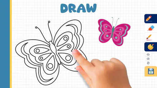Butterfly Draw Step by Step