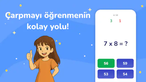 Çarpım tablosu Matematik oyunu