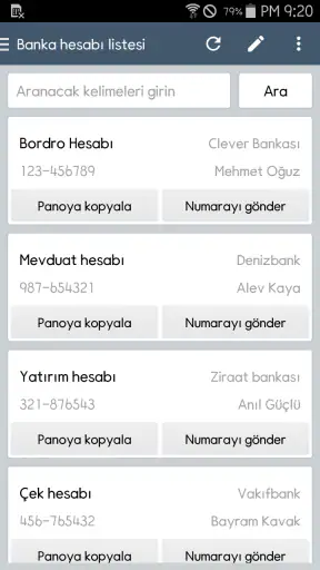 ClevNote - Kontrol listesi