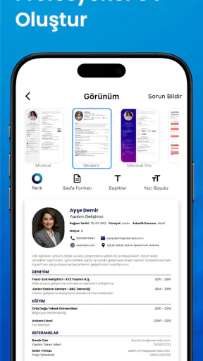 CV Hazırlama: PDF CV Oluştur