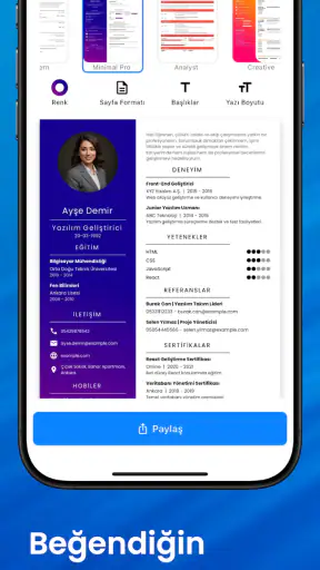 CV Hazırlama: PDF CV Oluştur