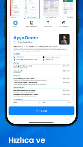 CV Hazırlama: PDF CV Oluştur