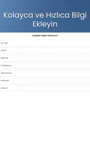 CV Hazırlama: PDF CV Oluştur