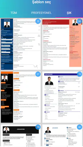 CV oluştur - CV harzirlama PDF