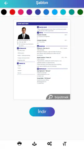 CV oluştur - CV harzirlama PDF