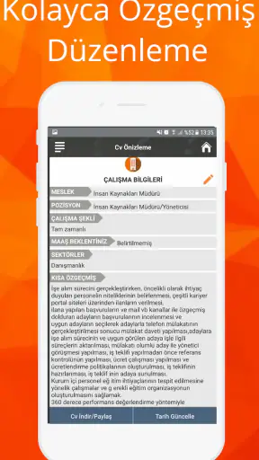 Cv-Özgeçmiş Oluşturucu
