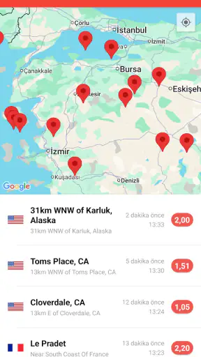 Deprem Uyarılarım