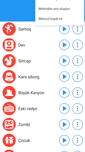 Efektler ile ses değiştirici