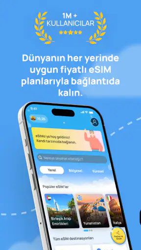 eSIMo: Seyahat eSIM ve Arama