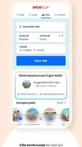 Etstur: Otel, Tur, Uçak Bileti