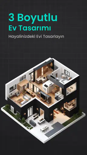 Ev tasarımı kat planı 2D